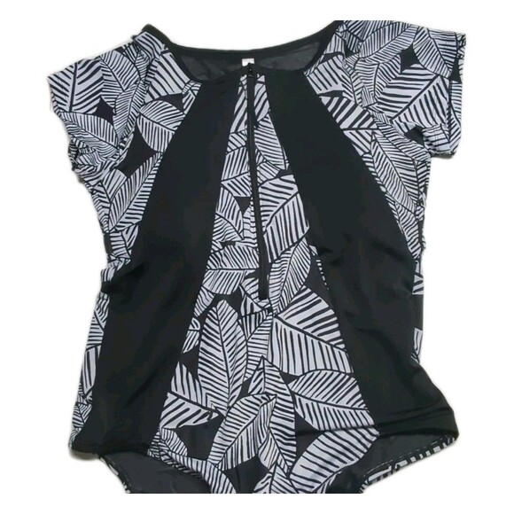 Swim By CACIQUE Active No Wire Lightly Lined Full Coverage One-Piece Swimsuit 18 - Picture 3 of 13